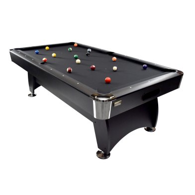 NORTH Gardone Table de billard Noir/Noir 7FT