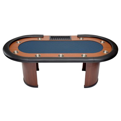 NORTH Table de poker Nevada Bleue 10 personnes