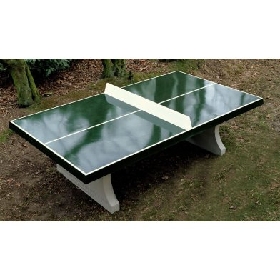 Heblad Concrete Table Tennis Table Green Square Corners