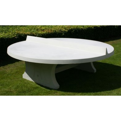 Heblad Concrete Round Table Tennis Table Natural