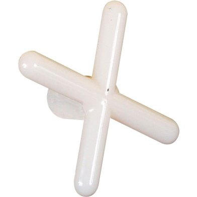 Appui-queue croix blanc en plastique