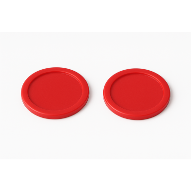 NORTH Palet de air hockey rouge 63mm 14 g (2 palets)