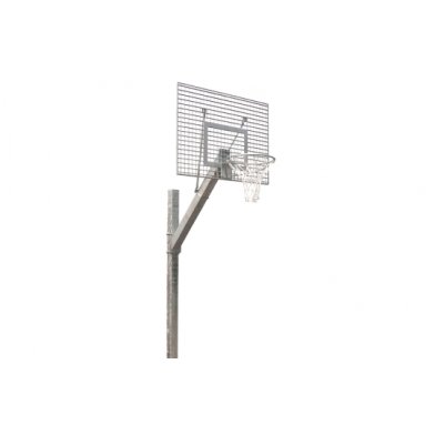 NORTH Euro Court Poteau de basket à usage public galvanisé fixe