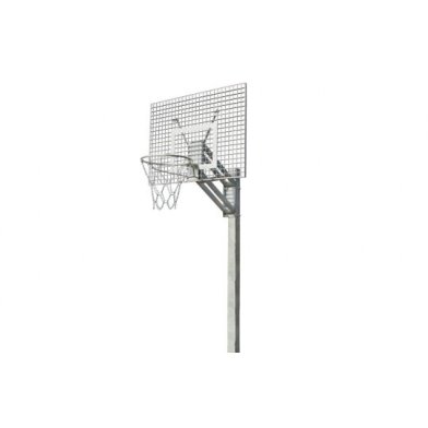 NORTH Euro Court Poteau de basket à usage public galvanisé réglable