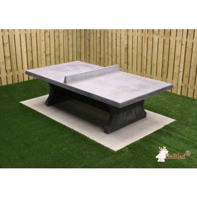 Heblad Concrete Table Tennis Table Anthracite Square Corners