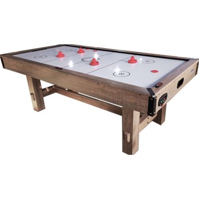 TopTable Dining Timber table de air-hockey avec tennis de table Wood/Blanc 7FT
