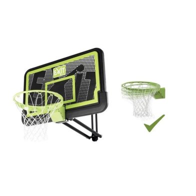 Panneau de basket EXIT Galaxy pour montage mural avec anneau de dunk - Black Edition