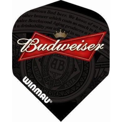 Winmau Budweiser Label Ailette noire