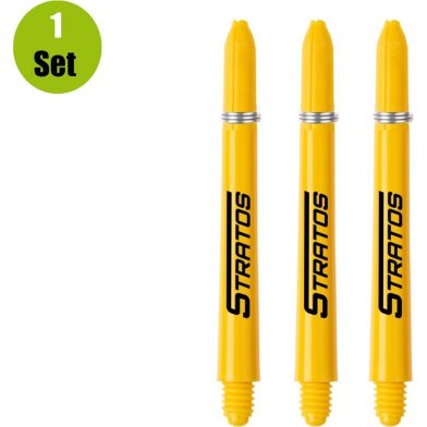 Tiges de fléchettes Winmau Nylon Signature - Jaune - Court - (1 jeu)