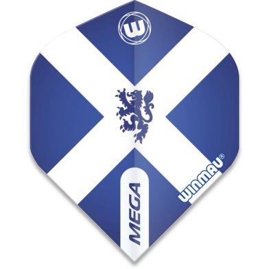 Ailettes de fléchettes Winmau Mega Standard Écosse