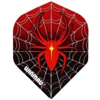 Ailettes de fléchettes Winmau Mega Standard Red Spider