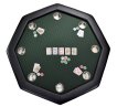NORTH Octagon Pokertafel Groen 8 Personen miniatuur