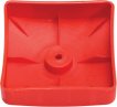 Capuchon en plastique pour poteaux - carré 90 mm - rouge miniature