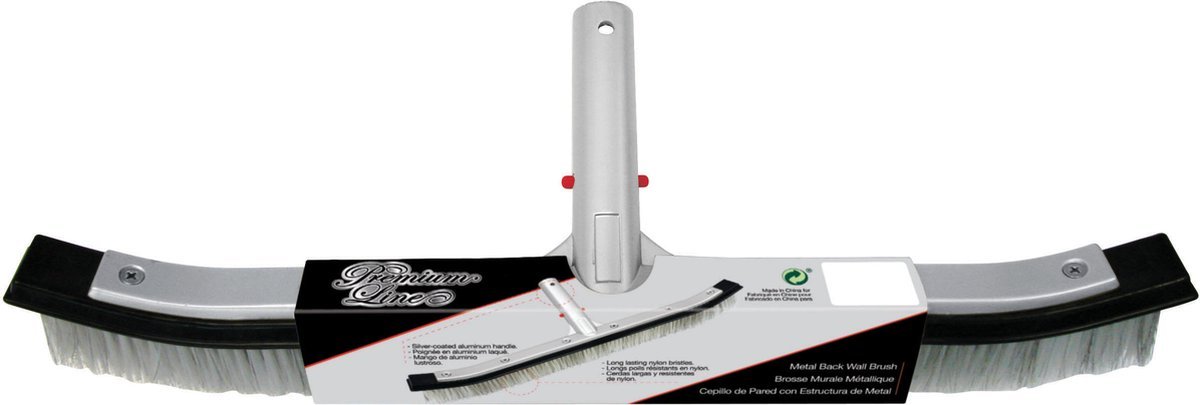 Kokido Brosse de piscine en nylon Premium Heavy Duty courbe