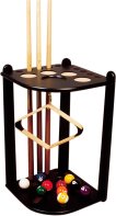 Corner cue rack for 10 cues - Black thumbnail