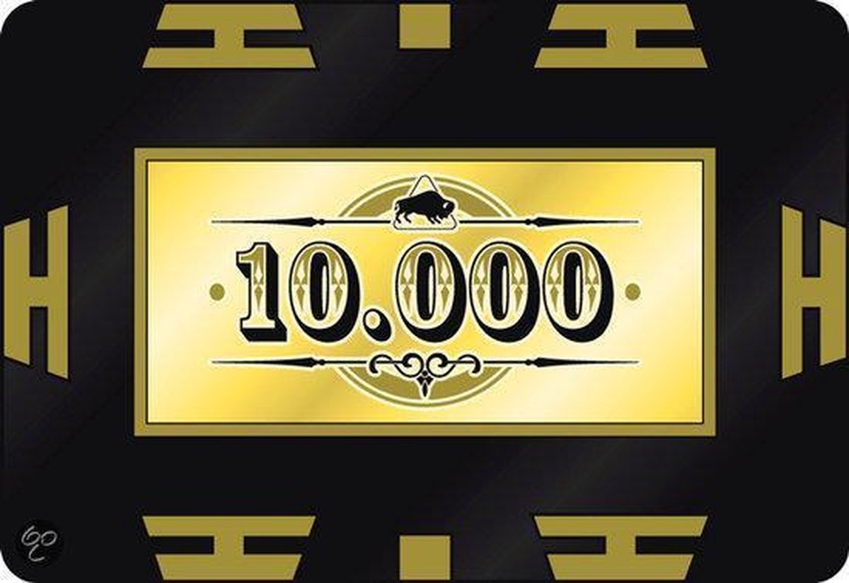 Poker Plaque 10,000 Brown