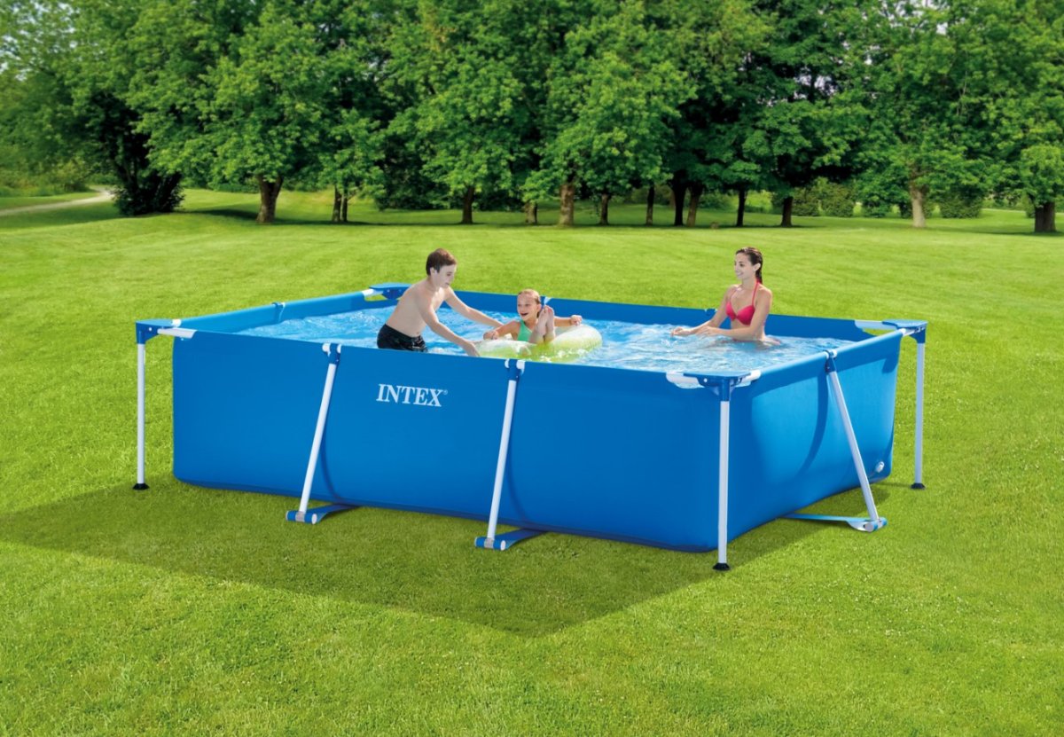 Intex Rectangular Frame Pool (300X200X75) Blue