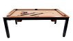 NORTH Essence Table de billard/Table à manger Noir/Noyer 7FT miniature