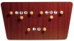 Tableau de score carambole X3 papillon - 62 x 33 cm miniature