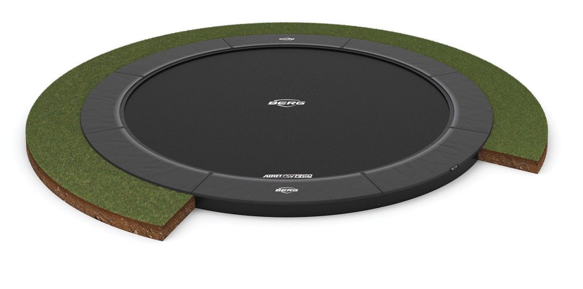 BERG Elite FlatGround Trampoline 380 Grey AirFlow Pro