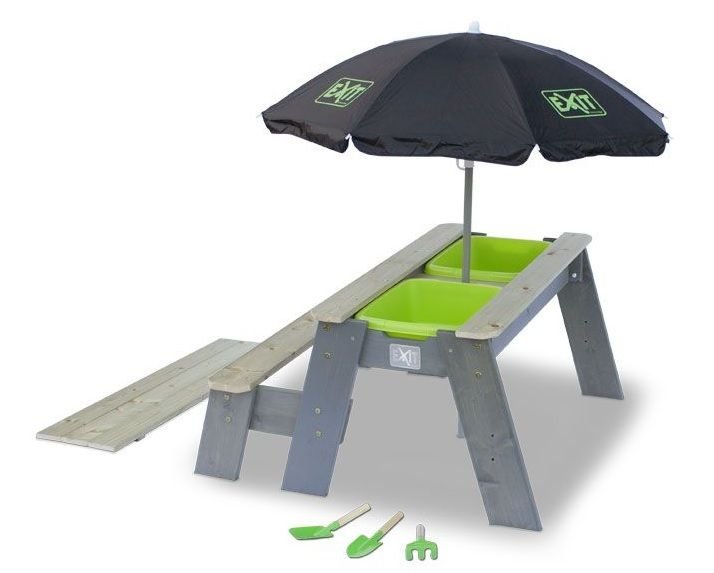 Table à sable, à eau et pique-nique EXIT Aksent (1 banc) Deluxe