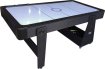 TopTable Twist 2in1 Max table de air-hockey/billard Noir/Blanc 6FT miniature
