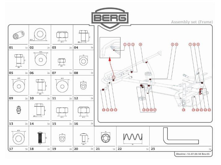 XL Frame - Kit de montage pour pack cadre