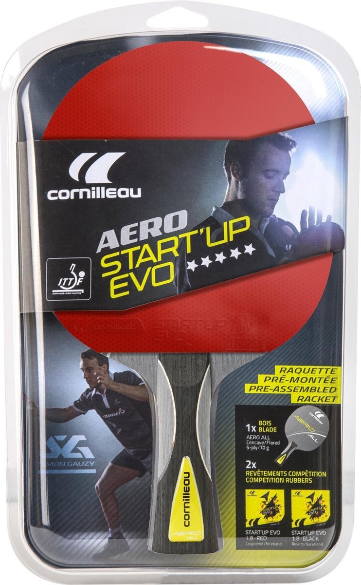Cornilleau Raquette de tennis de table Aero All Start'Up EVO