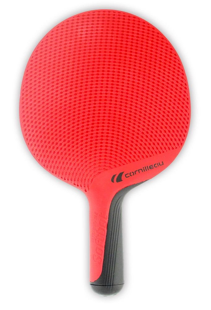 Raquette de tennis de table Cornilleau Softbat rouge d'extérieur