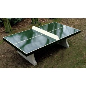 Heblad Concrete Table Tennis Table Green Square Corners