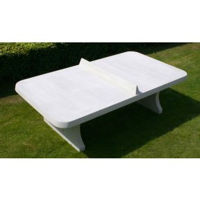 Heblad Concrete Table Tennis Table Natural Rounded Corners