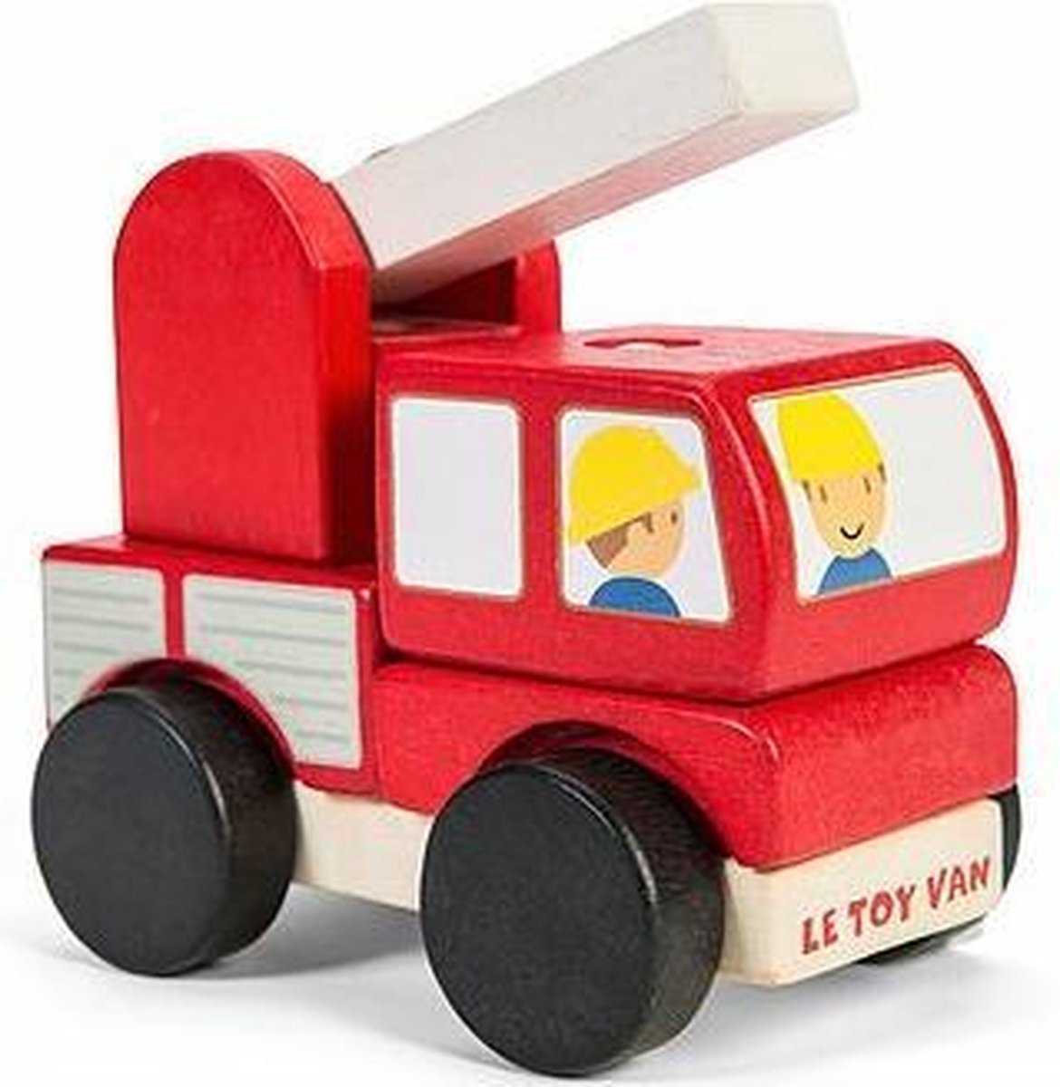 Le Toy Van Set à empiler véhicules rouge - bois