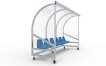 Alusport Dug-Out mobile pour 5-6 personnes DO300VZ Modèle C miniature