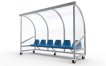 Alusport Dug-Out mobile pour 5-6 personnes DO300VZ Modèle C miniature
