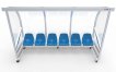 Alusport Dug-Out mobile pour 5-6 personnes DO300VZ Modèle C miniature