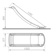 KBT Toboggan d'extension Toba Hauteur de plateforme 60cm Vert miniature