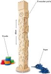 Tour d'équilibre pour jeux d'extérieur miniature