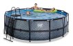 EXIT Stone piscine ø427x122cm avec pompe de filtration - gris miniature