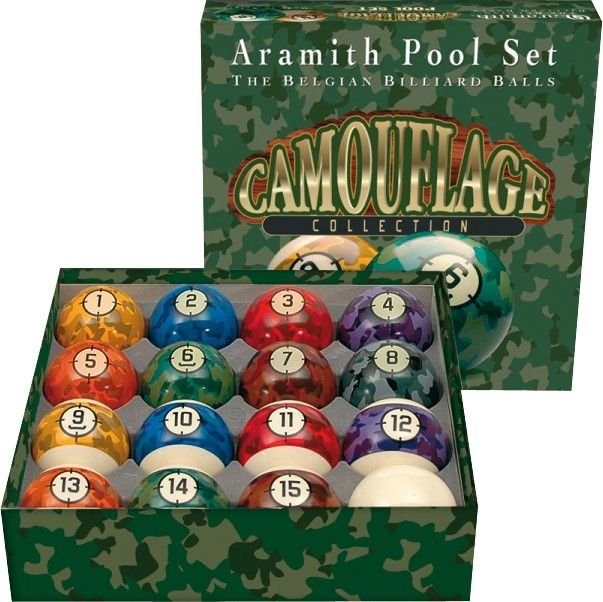 Jeu de billes de pool Aramith Camouflage