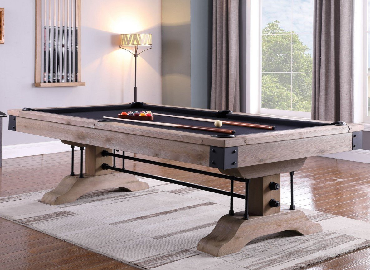 TopTable Lexor Pool Table Industrial Vintage-Oak 8FT
