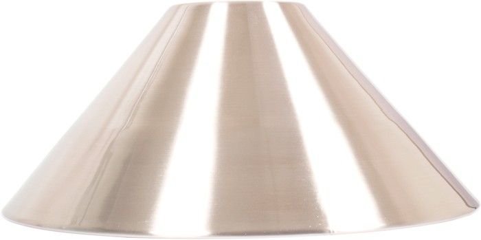 Replacement billiard lamp shade 37 cm, brushed steel