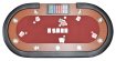 NORTH Table de poker Nevada Rouge 10 personnes miniature