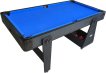 TopTable Twist 2in1 Max table de air-hockey/billard Noir/Blanc 6FT miniature