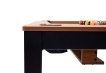 NORTH Essence Table de billard/Table à manger Noir/Noyer 7FT miniature