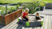 EXIT Aksent Wooden Hexagonal Sandpit 160x140cm thumbnail