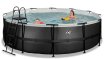EXIT Black Leather pool ø488x122cm with filter pump - black thumbnail