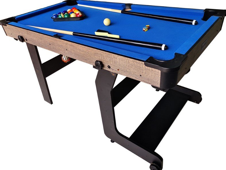 Table de billard (pool) TopTable Fun pliable bois/bleu 5FT