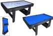 TopTable Twist 2in1 Max table de air-hockey/billard Noir/Blanc 6FT miniature