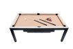NORTH Essence Table de billard/Table à manger Noir/Chêne 7FT miniature