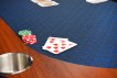NORTH Table de poker Foldy Bleue 10 personnes miniature